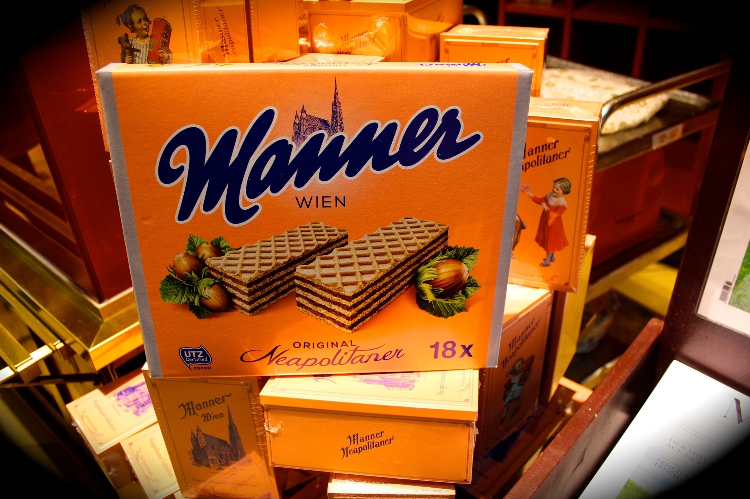 Вафли "Маннер" в Вене вена сувениры